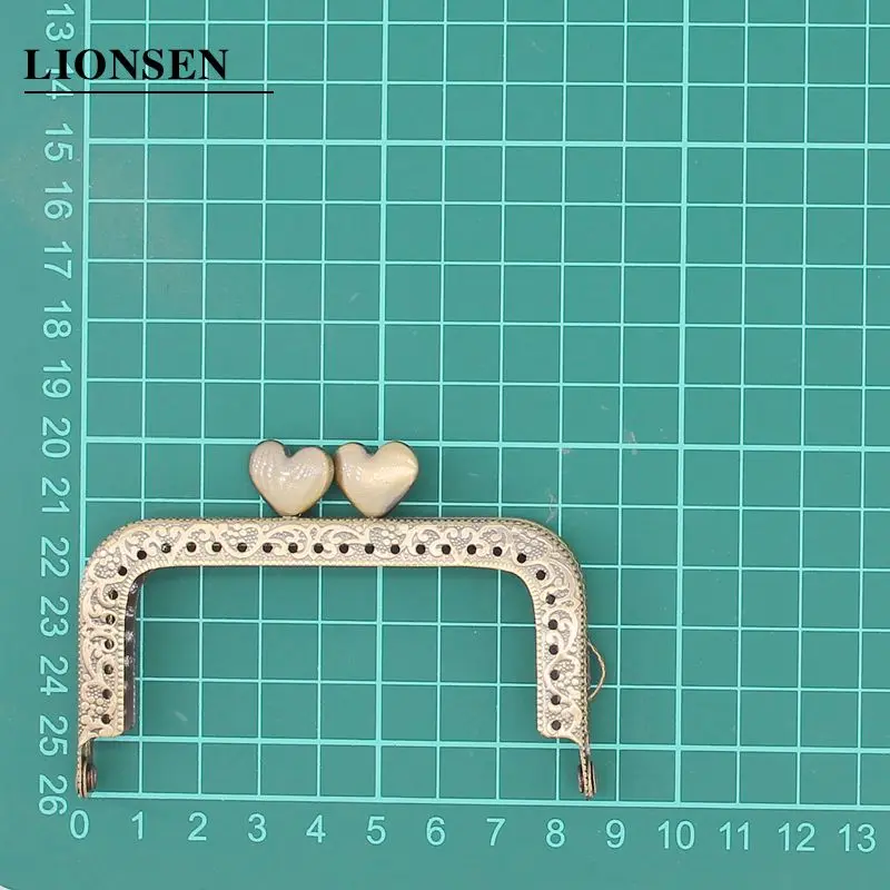 LIONSEN 8 5 см квадратная фоторамка в форме сердца для сумки-клатча поцелуй на монетку