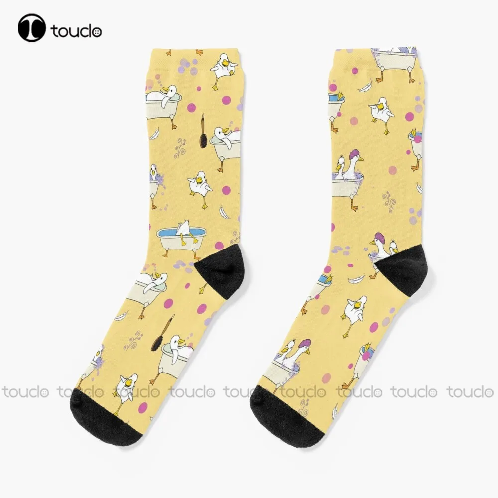 

New Rub A Dub Dub Ducks In A Tub Socks Womens Soccer Socks Personalized Custom Unisex Adult Socks Popularity Gifts