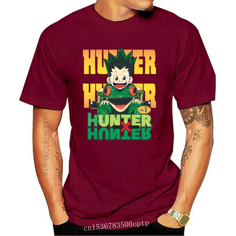 

Новая мужская футболка Hunter X Hunter Number One с рисунком Аниме Манга (), белая мужская футболка с принтом, одежда, топ, футболка