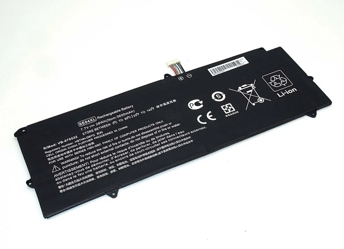 Аккумулятор SE04-2S1P для HP Pro X2 612 G2 p/n: HSTNN-DB7Q SE04XL 7.7V (3600mAh) | Компьютеры и офис