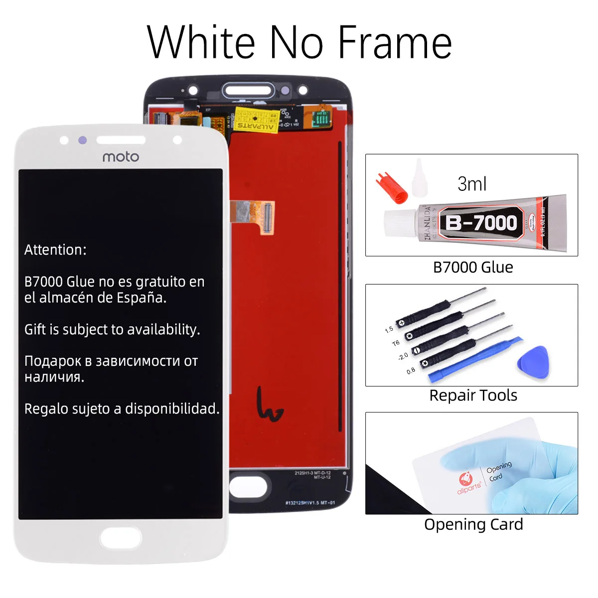 No Frame White Дисплей для Motorola Moto G5S XT1793 XT1794 XT1792 LCD в сборе с тачскрином 5.2" черный белый золотой - Цвет: No Frame White
