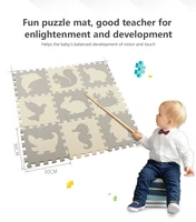 9pcsset animal number pattern foam puzzle kids rug carpet split joint eva baby play mat indoor soft activity puzzle mats