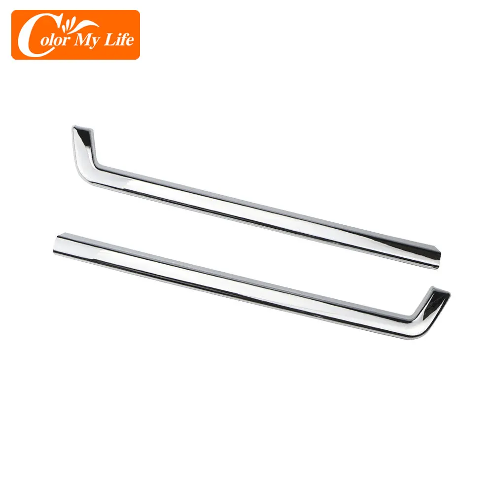 2 шт./компл. ABS Хромовая Автомобильная передняя решетка декоративная крышка с