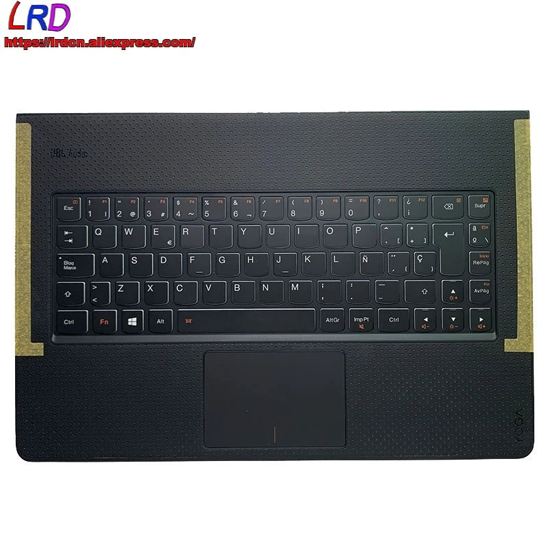 

Клавиатура ES с испанской раскладкой и подсветкой, с крышкой-подставкой для рук, верхний корпус и тачпад для ноутбука Lenovo Yoga 3 Pro-1370 5CB0G97369