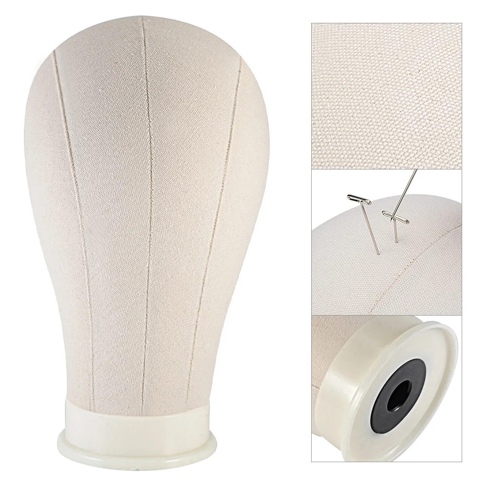 22 ''тренировка голова манекена холст блок головы парик делая дисплей