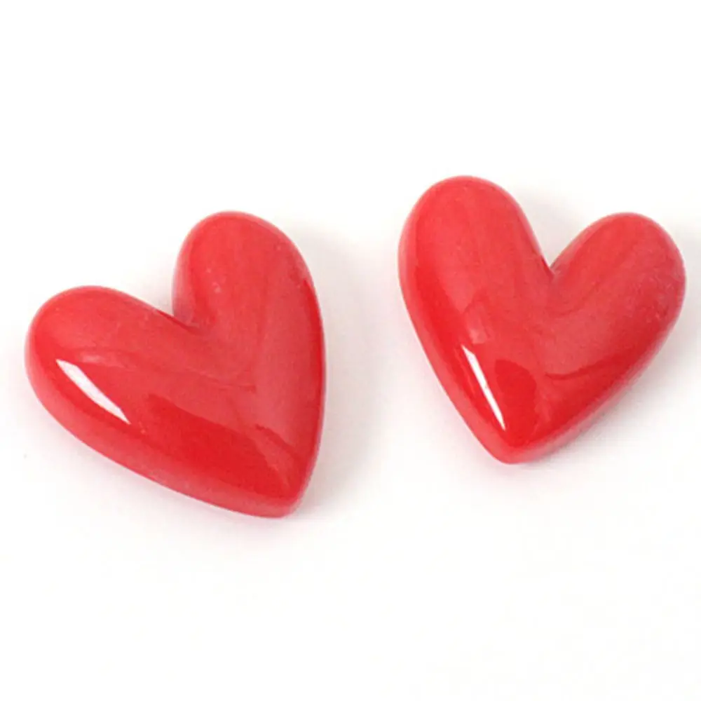 Гладкие магниты на холодильник в форме сердца милые романтические креативные