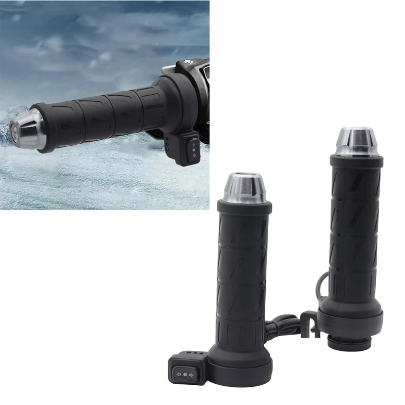 

12V 22mm Motorcycle Heating Grips Electric Hot Heated Handlebar Anti-slip Grips Motorcycle Accessories