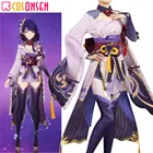 Genshin Impact Raiden Shogun Косплей Костюм для косплея ONSEN Baal Косплей Полный комплект сделанный на заказ