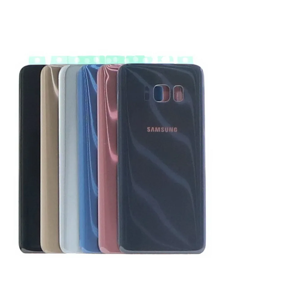Задняя крышка аккумуляторного отсека для Samsung Galaxy S8 G950 Сменный стеклянный чехол