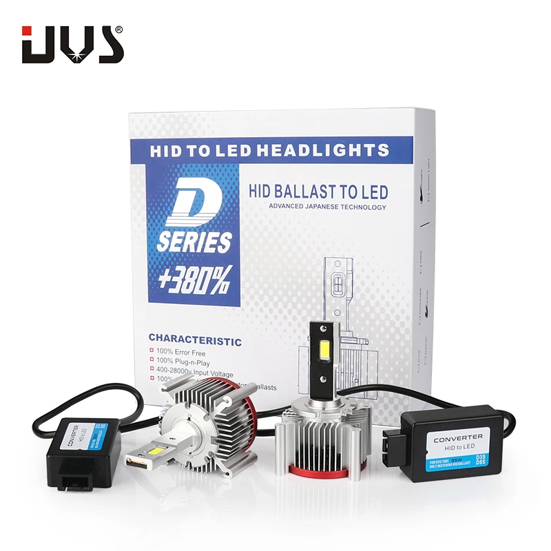 UVS D8S LED No Error Car Light D8R Canbus Headllamp 70W 8600LM 12V 6000K Automóviles Bulb Cветодиодные л | Автомобили и