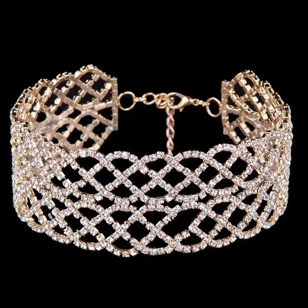 Роскошное ожерелье со сверкающими бриллиантами в стиле ретро - купить по