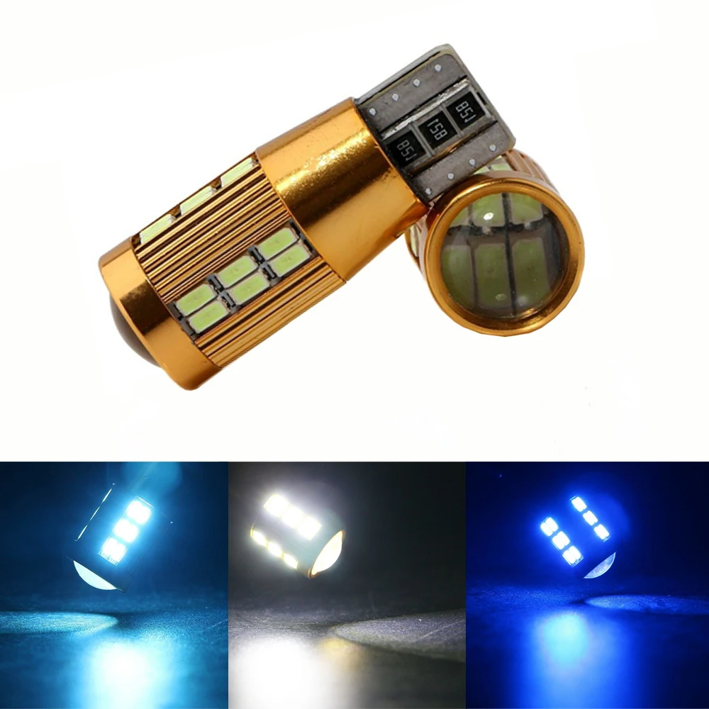 Светодиодная лампа T10 W5W Led Canbus 3014 30SMD без ошибок Автомобильный Клин боковые огни