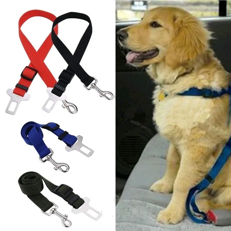 

Pet Dog Cat Car Seat Belt Adjustable Harness Lead Leash Travel Clip Safety Car Vehicle Strap Seatbelt Pet Supplies Accessories