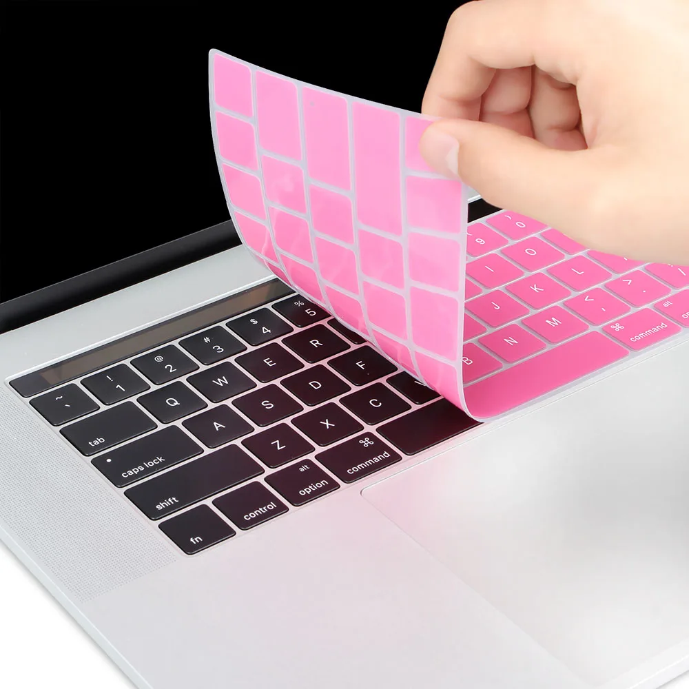 

US Enter English Layout Silicone Keyboard Cover for New Macbook Air 13 inch 2020 Only Fit to Model A2179 A2337 Black