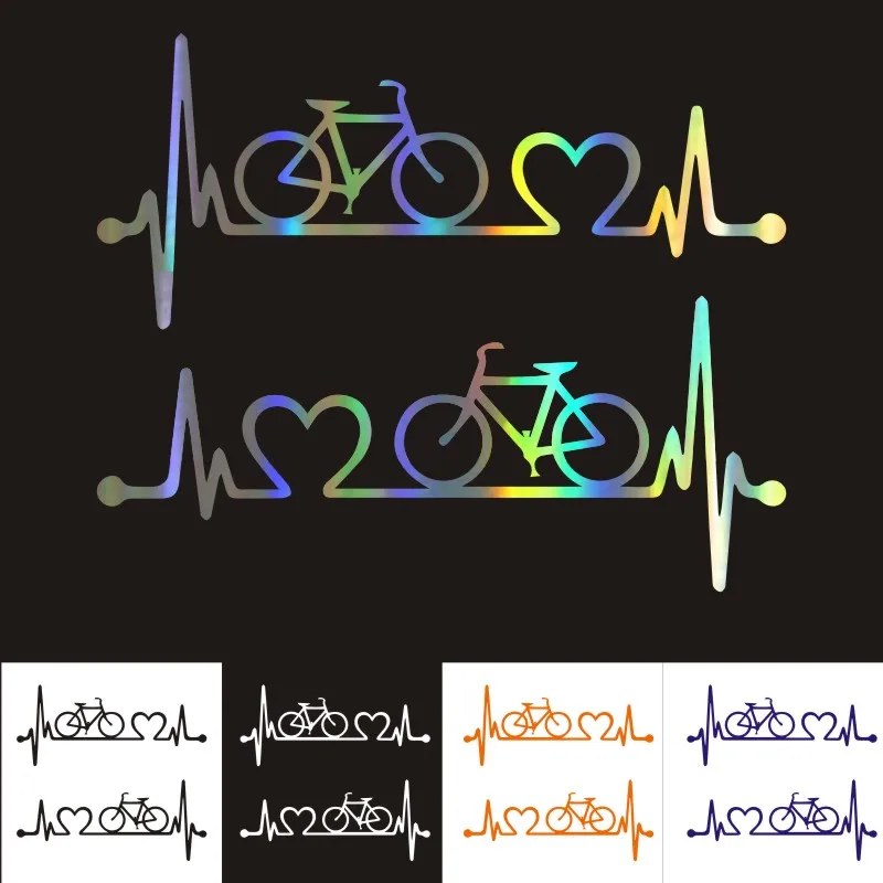 Высококачественная Автомобильная наклейка для велосипеда живое сердце