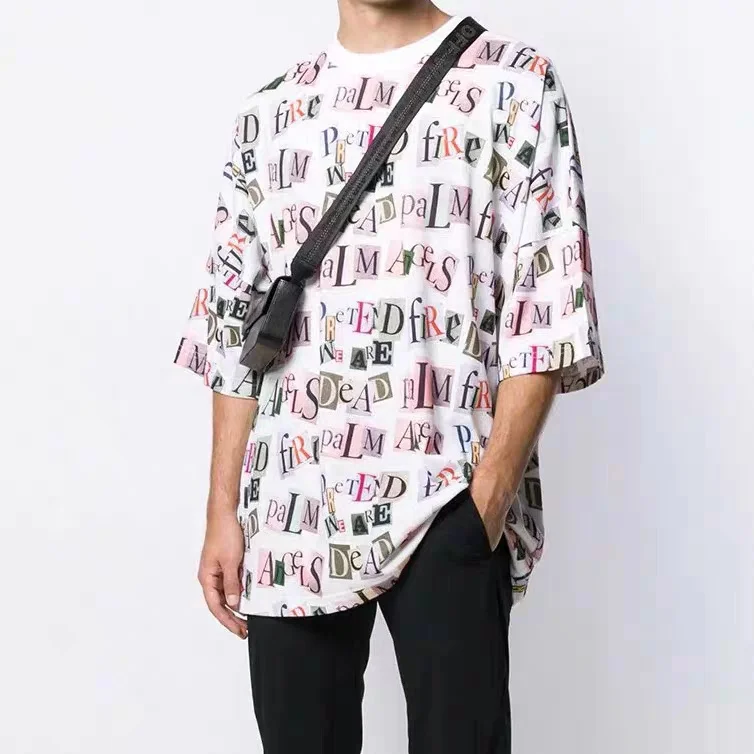

Palm angels Trendy fashion all-match personalized letter printed T-shirt