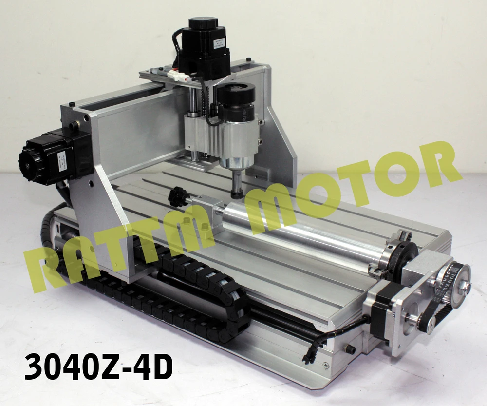 Последние 300W четыре оси 4 CNC 3040Z 4D шариковый винт фрезерный станок с ЧПУ гравер