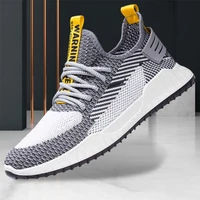mens shoes 2021 summer new fashion casual sports shoes breathable running shoes soft sole comfortable mens mesh cloth shoes 5