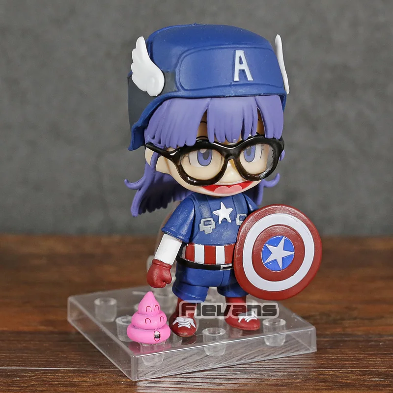 Мультяшный персонаж Dr.Slump Arale Norimaki Cos Captain America ПВХ фигурка игрушка искусственная
