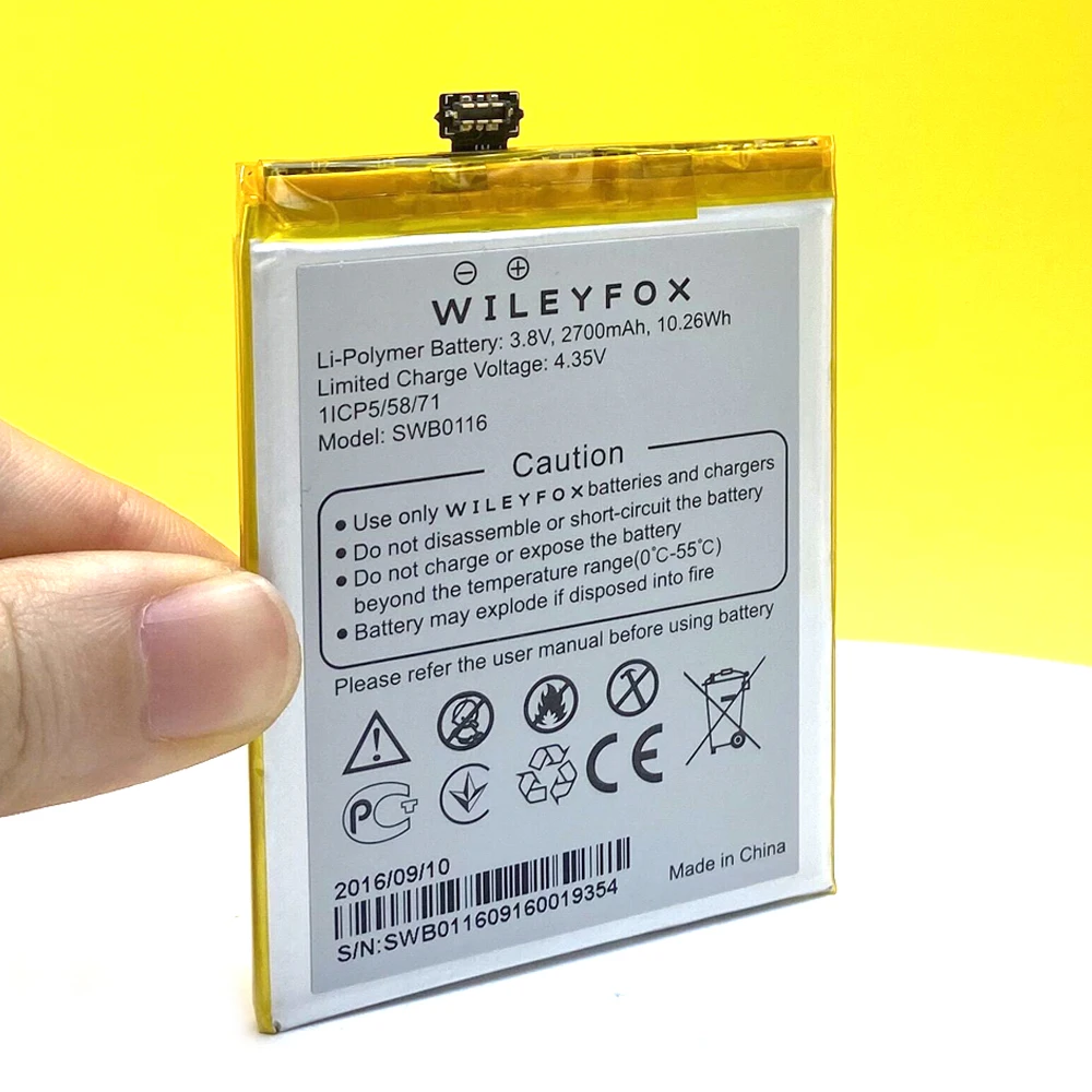 Bater&iacute;a de 2700mAh para tel&eacute;fono Wileyfox Swift 2 / 2 Plus, Original, nueva, SWB0116, en Stock, alta calidad-4