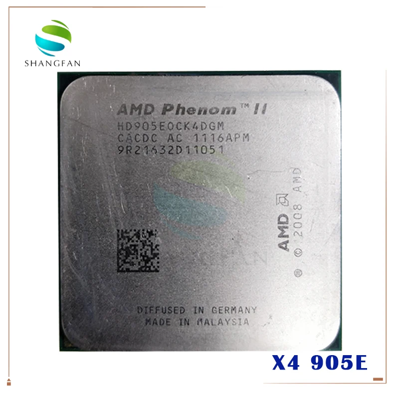 AMD Phenom II X4 905e 2 5 ГГц quad core Процессор процессор 65 Вт HD905EOCK4DGM/HD905EOCK4DGI гнездо AM3|cpu