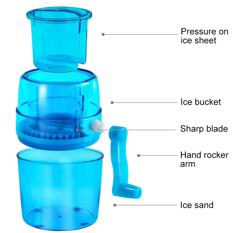 Бытовая ручная дробилка льда многофункциональная машина для бритья кухонный бар