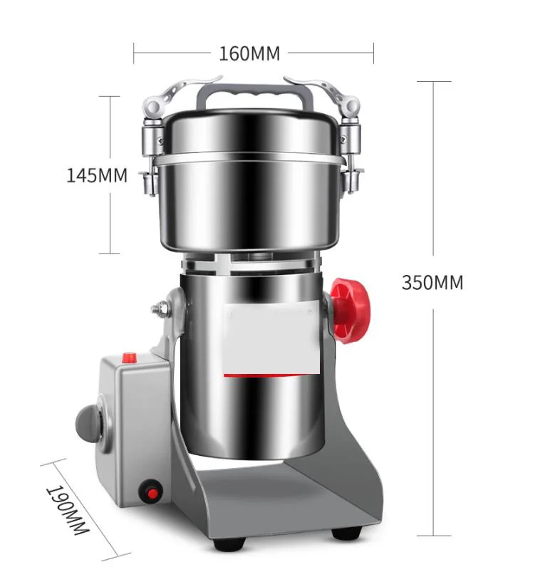 Multifunction Swing Type Electric Grain Grinder 800G Herb Pulverizer Automatic Food Powder Mill Grinding Machine 110V 220V
