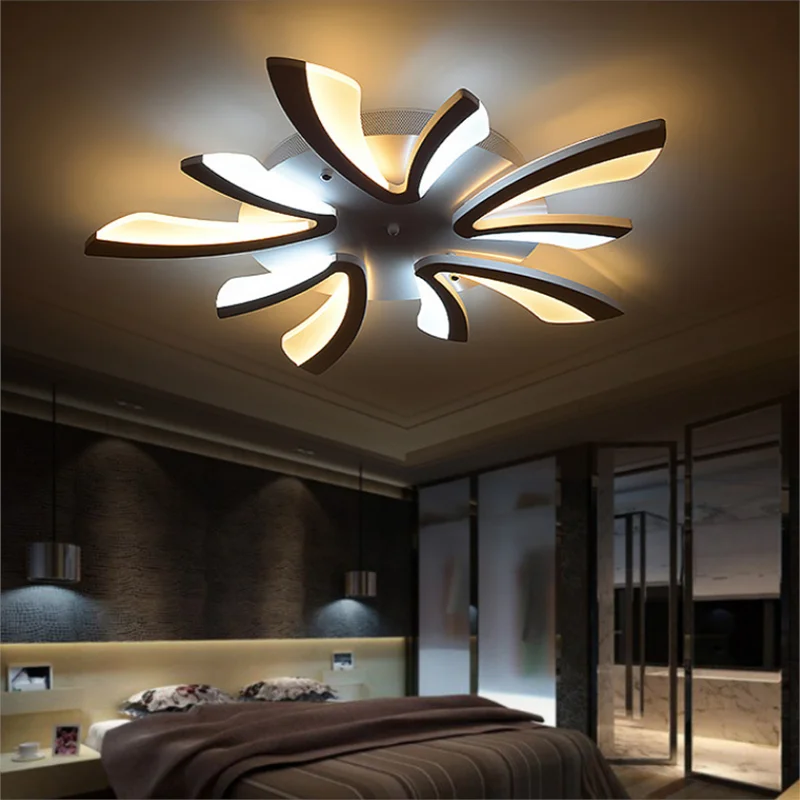 

Modern LED Ceiling Lamp White Acrylic Chandelier Ceiling Lustres Plafonnier For Living Room Home Decor Light Fixtures