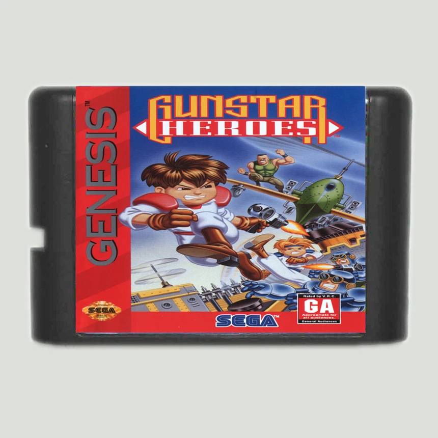 Игровая карта Gunstar Heroes 16 бит для Sega Mega Drive &amp Genesis | Электроника