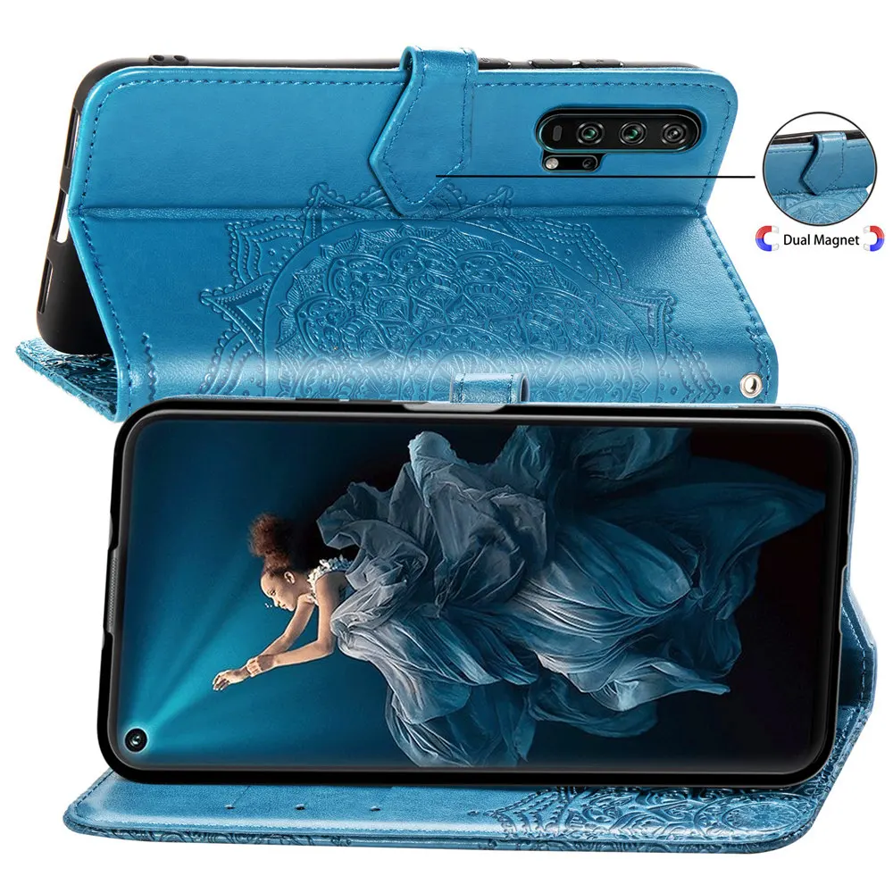 Чехол с тиснением для huawei Honor 20 8A 7C 7A Pro Кожаный Бумажник-книжка чехол для Honor 8 9 10 20 Lite 10i 20i 9i 9n вид 20 чехол для телефона