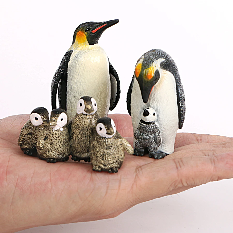 3 шт. фигурка пингвина из океана модель ПВХ коллекционный рисунок с куклой торт