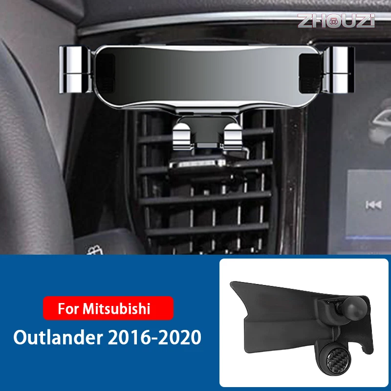 

Car Mobile Phone Holder Air Vent Mounts Stand GPS Gravity Navigation Bracket For Mitsubishi Outlander 2016-2020 Car Accessories