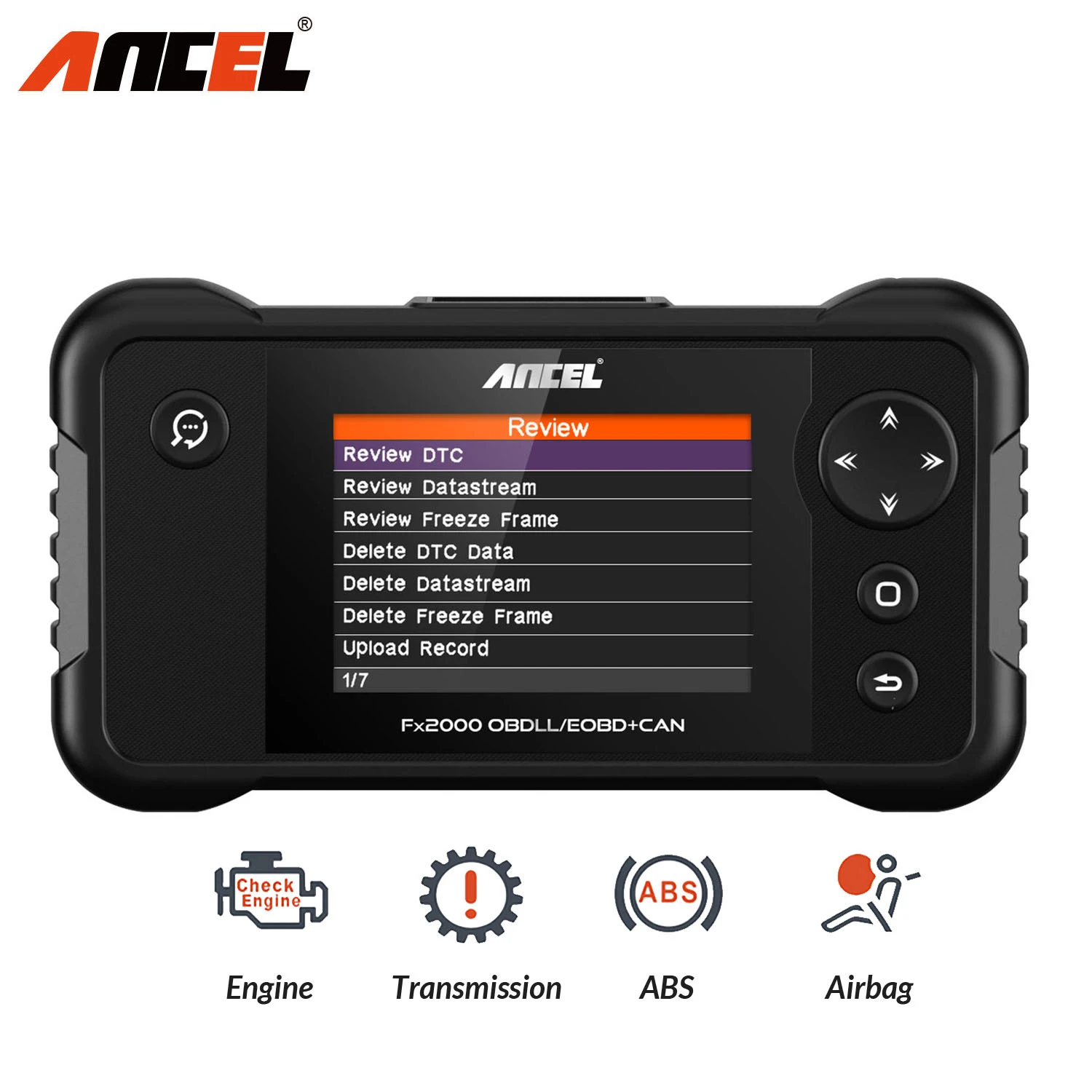 

ANCEL FX2000 OBD2 Scanner Automotive Code Reader Car Engine ABS SRS Transmission OBD 2 Diagnostic Scan Tool OBD ODB Free Update