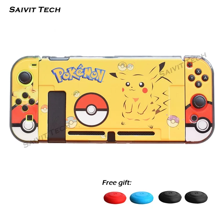 A Жесткий чехол для nintendo switch из поликарбоната, сумка для переноски и защитная пленка для экрана, цветная оболочка для nintendo Switch - Цвет: A