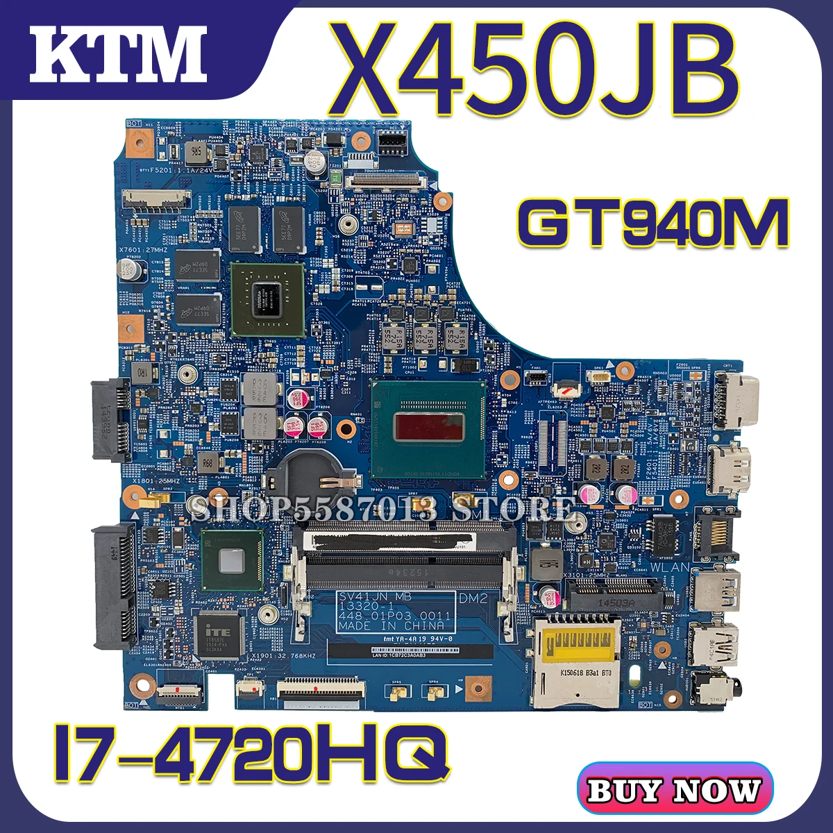 Материнские платы KEFU X450J материнская плата для ноутбука ASUS X450JB X450JF A450J SV41JV X450JN