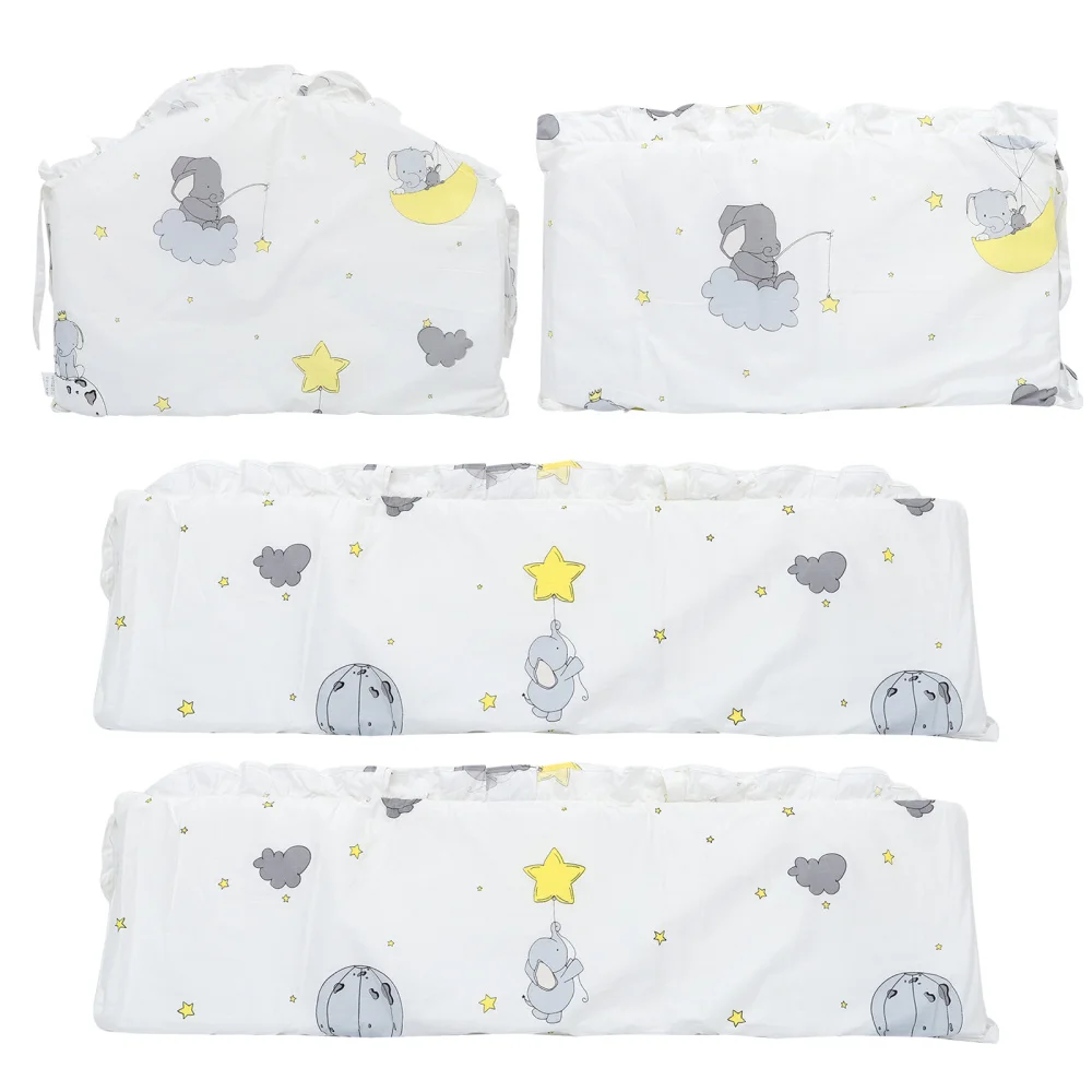

1 Set Cotton Anti-Bumper Soothing Pad Baby Nest Crib Protector Bed Rail Guard