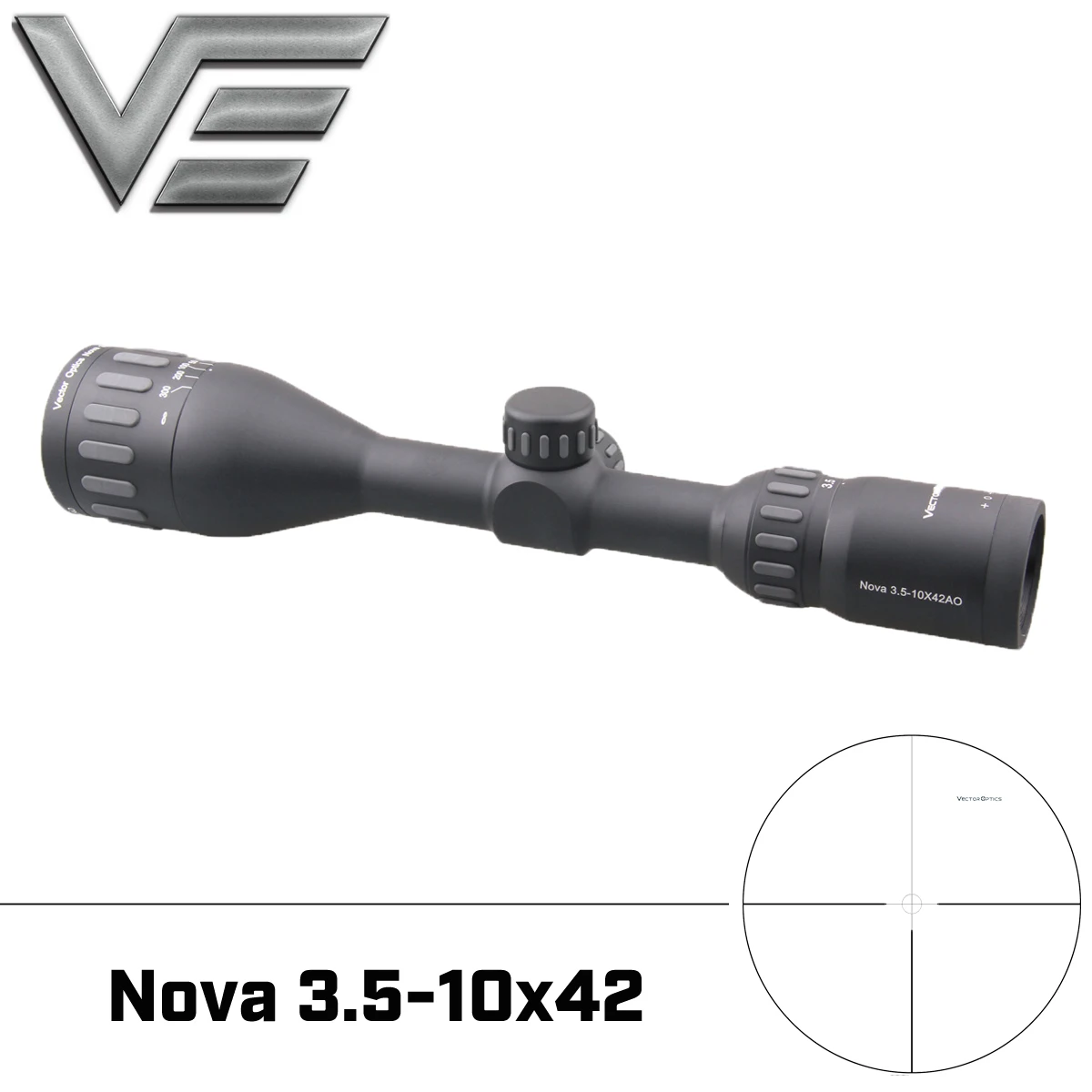 Лазерный прицел Vector Optics Nova 3 5 10x42 охотничий для стрельбы из пневматического ружья