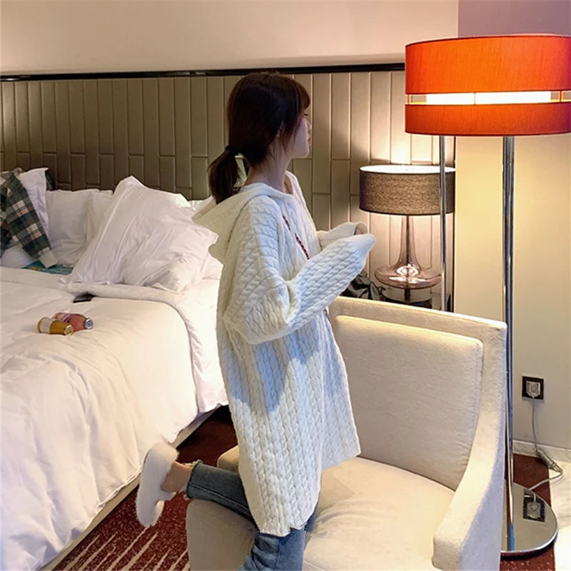 Женские свитера Осень-зима корейский пуловер вязаный свитер джемпер теплый с