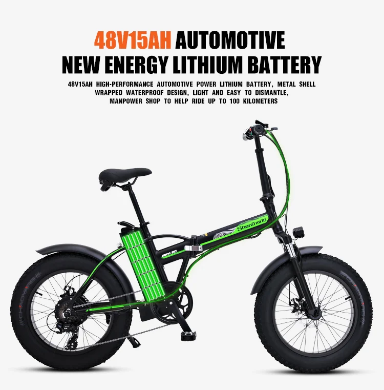 Электрический велосипед 20 дюймов ebike 48V500W Электрический горный велосипед электрический складной велосипед 4,0 fat tire bicicleta eletrica пляжный Электрический велосипед