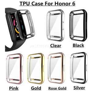 full edge smartwatch soft protective film full cover protection for huawei honor band 6 watch screen protector case free global shipping