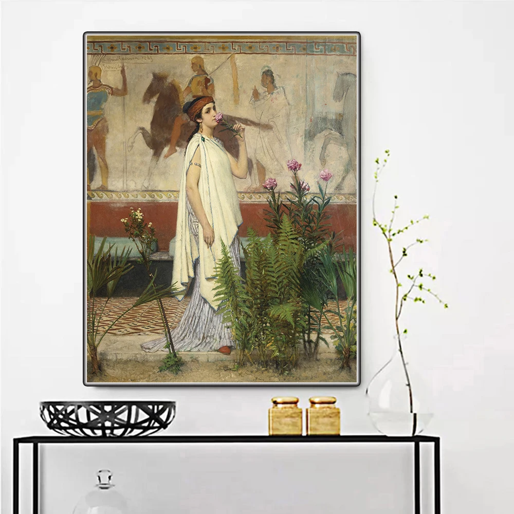 Цитон Лоуренс Алма тадема greek греческая женщина Canvas Холст Картина маслом