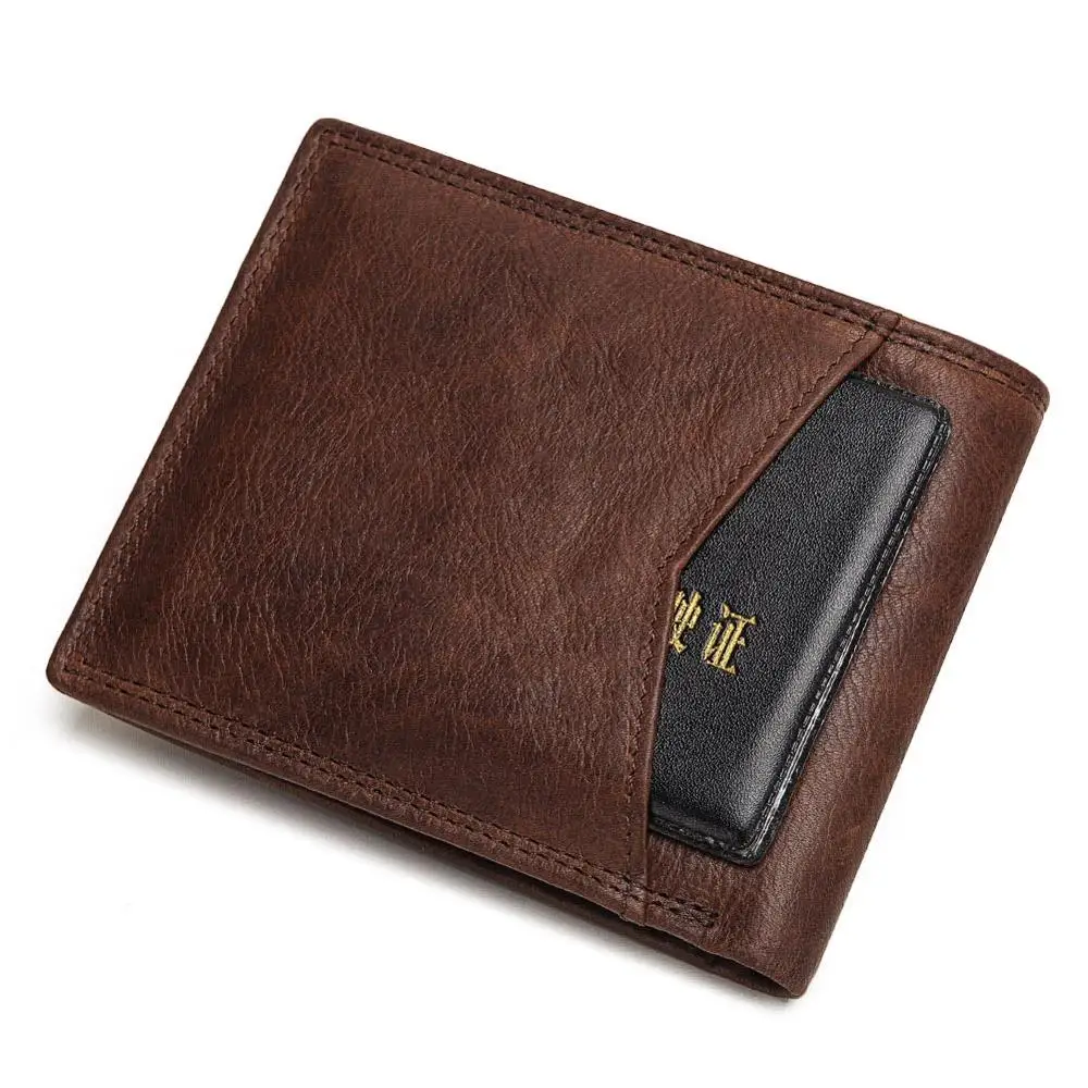 KAVIS Rfid кошелек из натуральной кожи мужской кошелек портмоне портфель мужской Cuzdan Perse держатель для карт имя гравировка