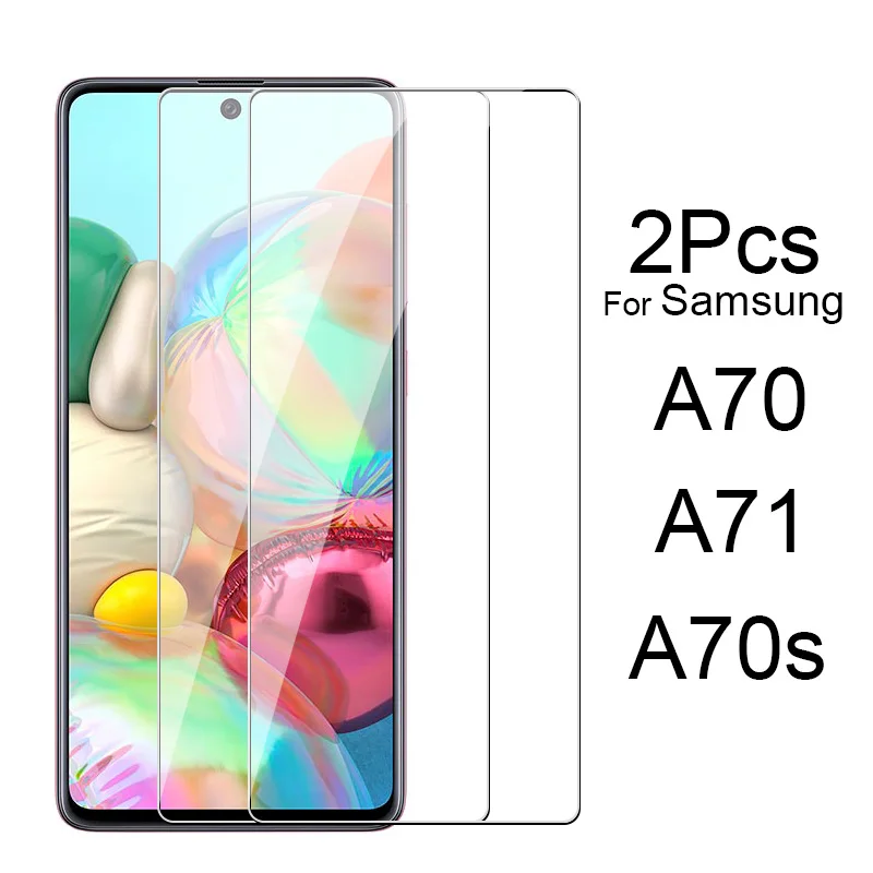 Защитное стекло для Samsung Galaxy A71 A70 A70s 2 шт. | Мобильные телефоны и аксессуары