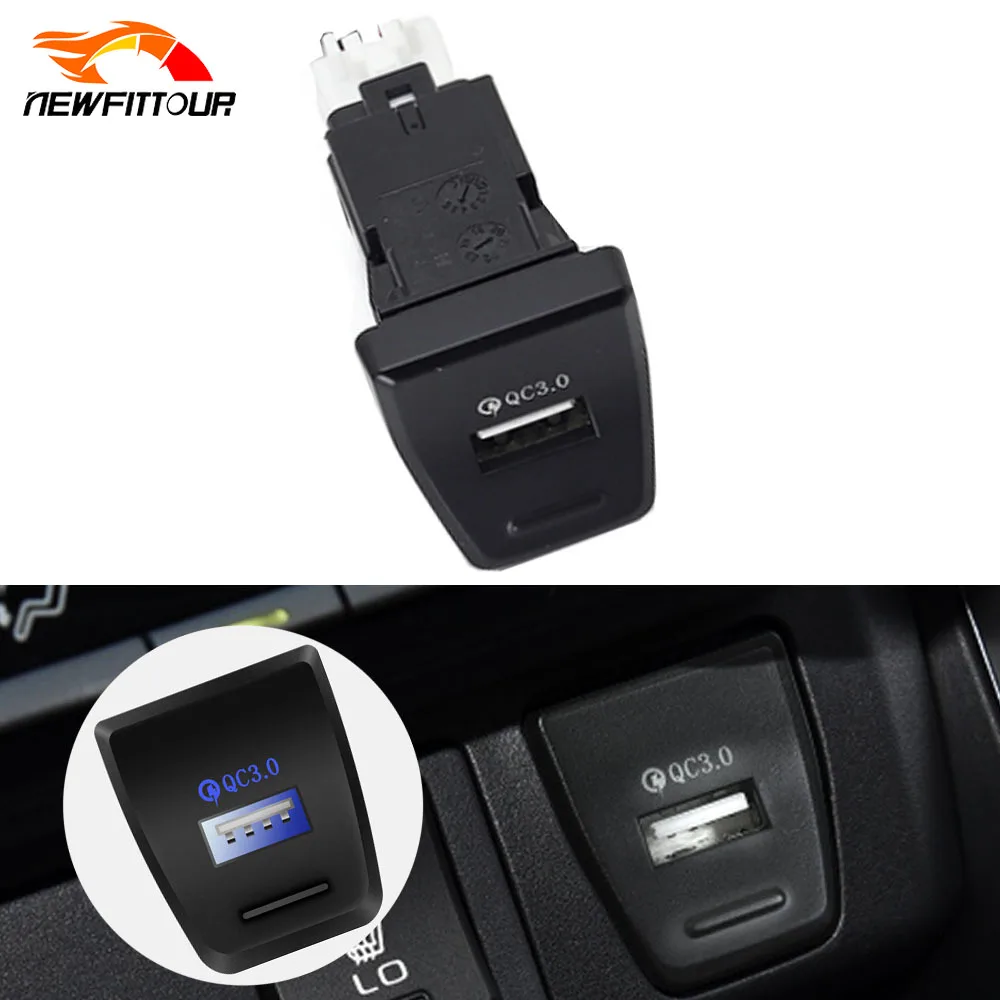 1Pc Car QC 3.0 USB Charger Fast Charging Socket Phone Quick Charge for Toyota RAV4 2020 Car Accessories 1Pc Car QC 3.0 USB Charger Fast Charging Socket Phone Quick Charge for Toyota RAV4 2020 Car Accessories