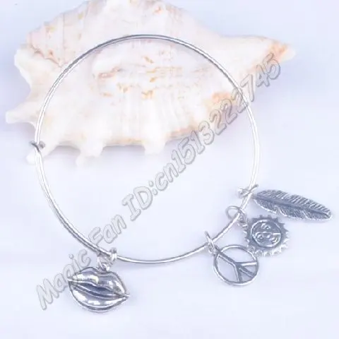 5 шт. золотистые Серебристые браслеты оптом новейшие женские модные из сплава