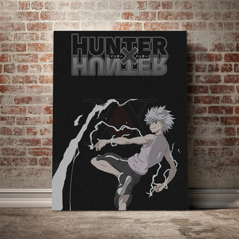 Холщовый аниме плакат Hunter x Killua Zoldyck HxH картина настенный художественный декор для
