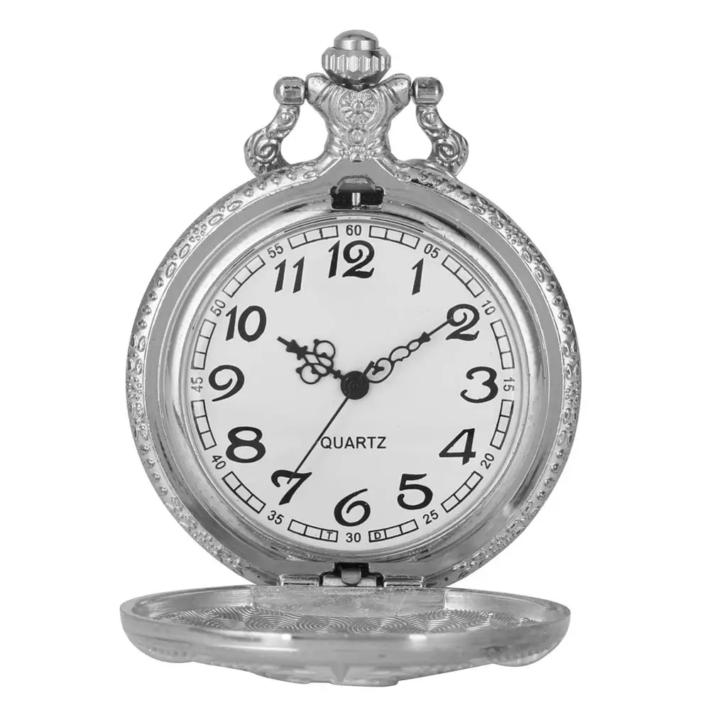 Часы наручные мужские и женские кварцевые с подвеской цепочкой большие размеры