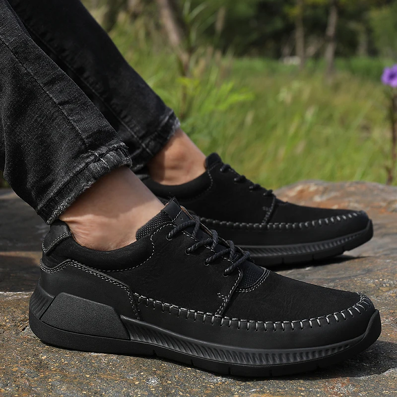 

Brand New Comfortable Casual genuine Leather Shoes Men oxfords fashion Men Shoes Designer Sneakers Flats Hot Sale Shoes