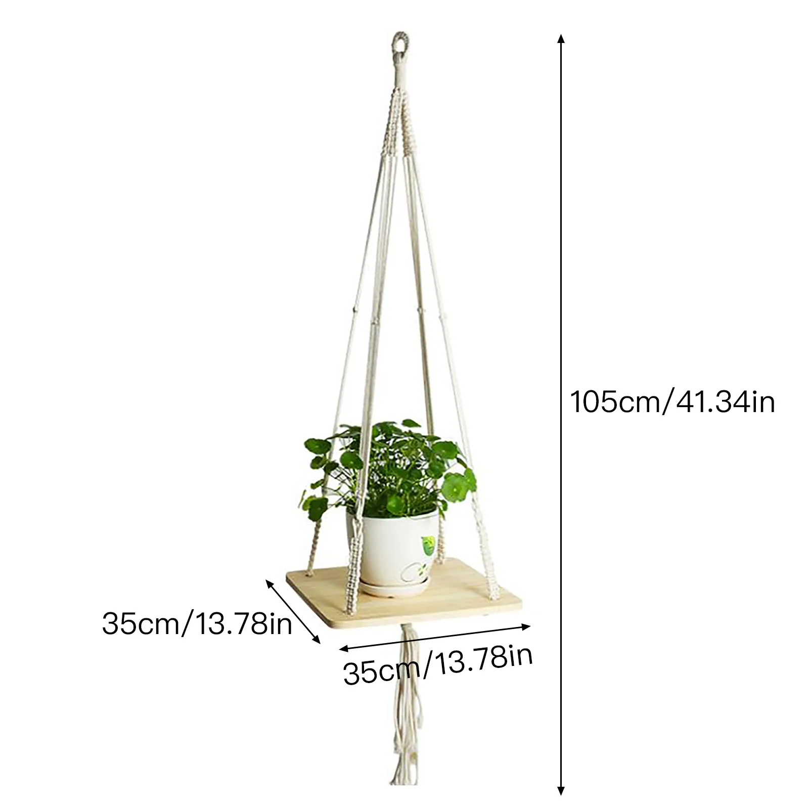 

Handmade Hanging Baskets Flowerpot Plant Holder Pot Macrame Plant Hangers Creative Indoor Wall Hanging Planter Plant Holder