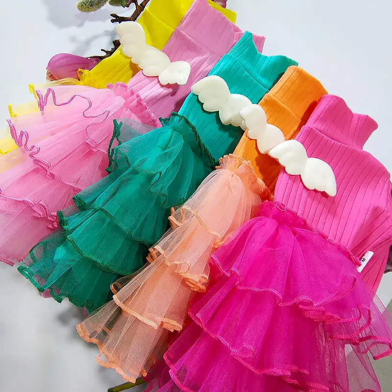 

Pet dog Princess Dress fluffy dress Plush Teddy Bomei bixiong faniu Small Dog Cat angel wing mesh sweet Pet Clothes four seasons
